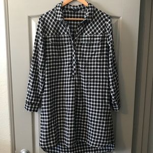 Madewell plaid shirt dress. Perfect for fall!